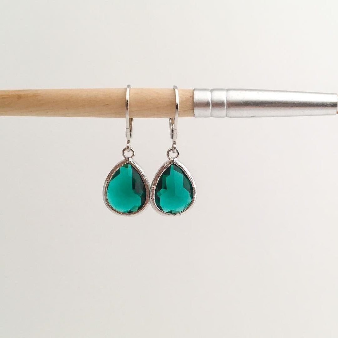 Emerald Green Earrings
