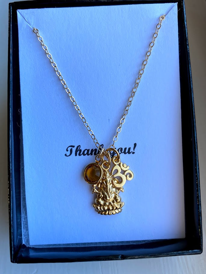 Ganesh Necklace with Om