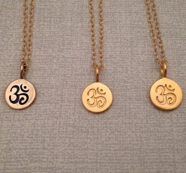 Gold Om Necklace