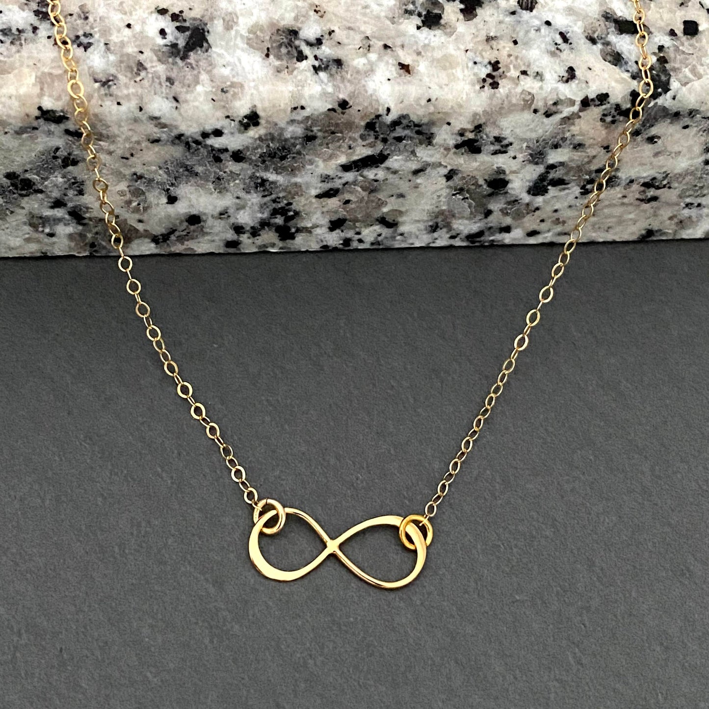 Infinity Heart charm necklace