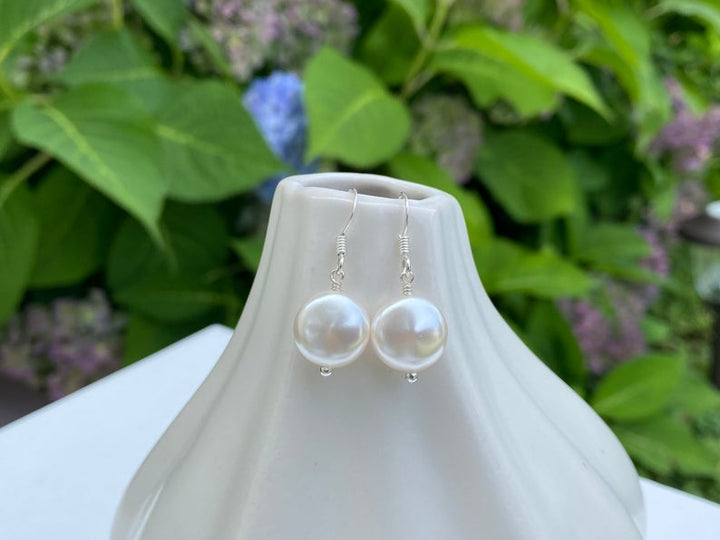 Coin Pearl Earrings