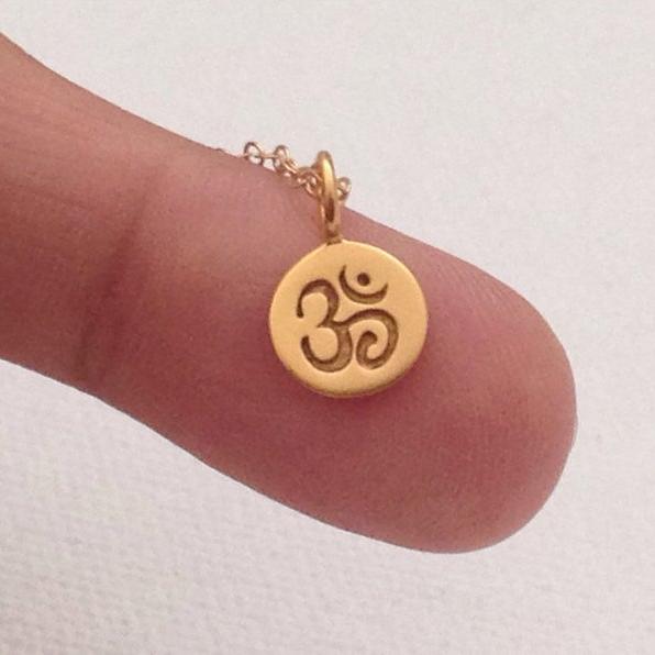 Gold Om Necklace