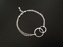 Load image into Gallery viewer, Two Eternity Circle bracelet
