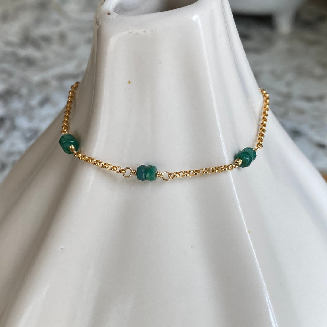 Genuine Emerald Bracelet