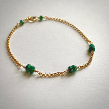 Load image into Gallery viewer, Genuine Emerald Bracelet
