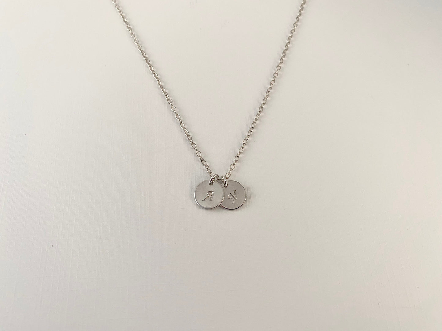 Sterling silver Disc necklace