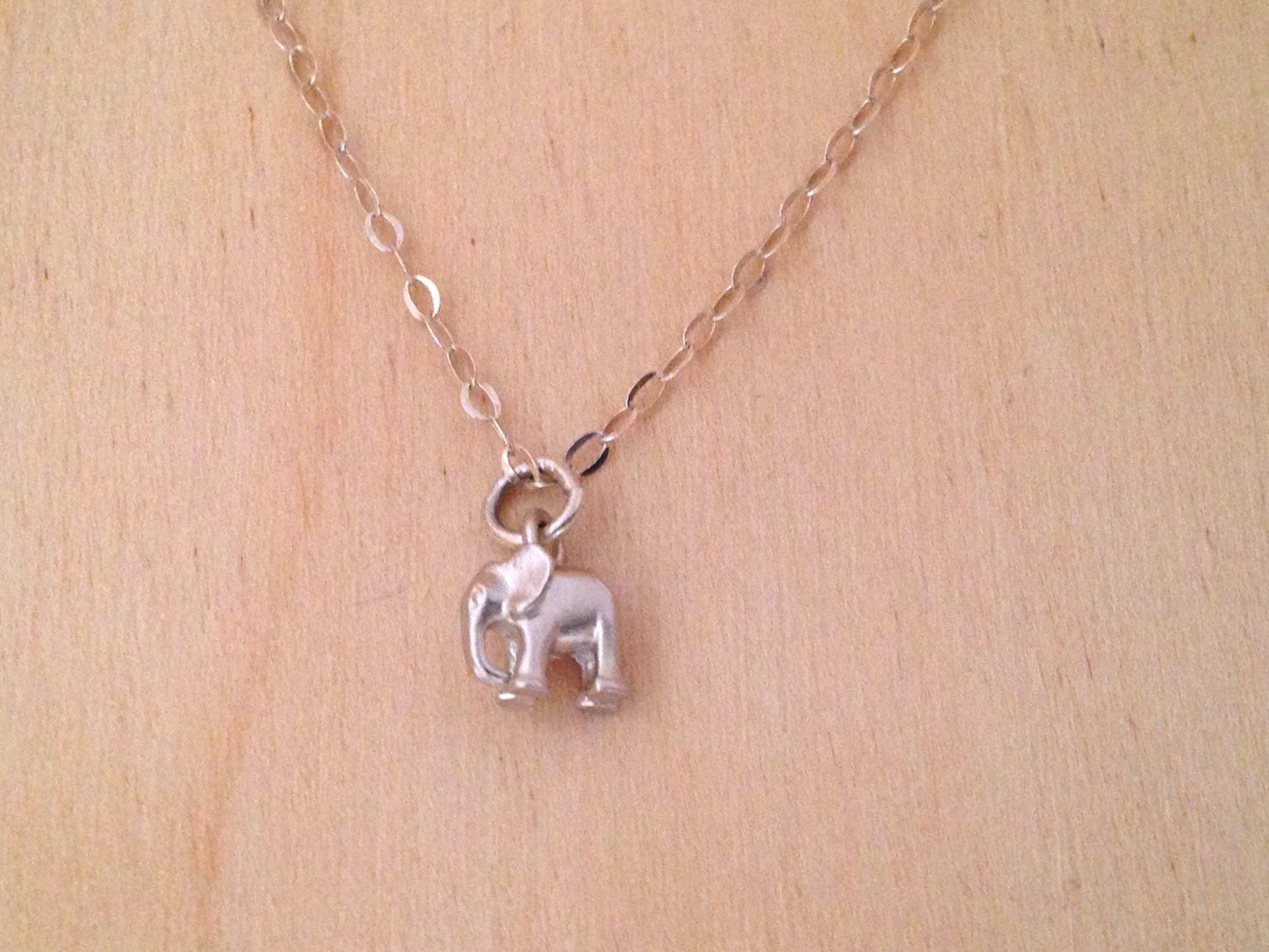 Silver Mini Elephant Necklace