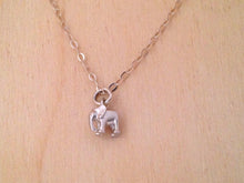 Load image into Gallery viewer, Silver Mini Elephant Necklace
