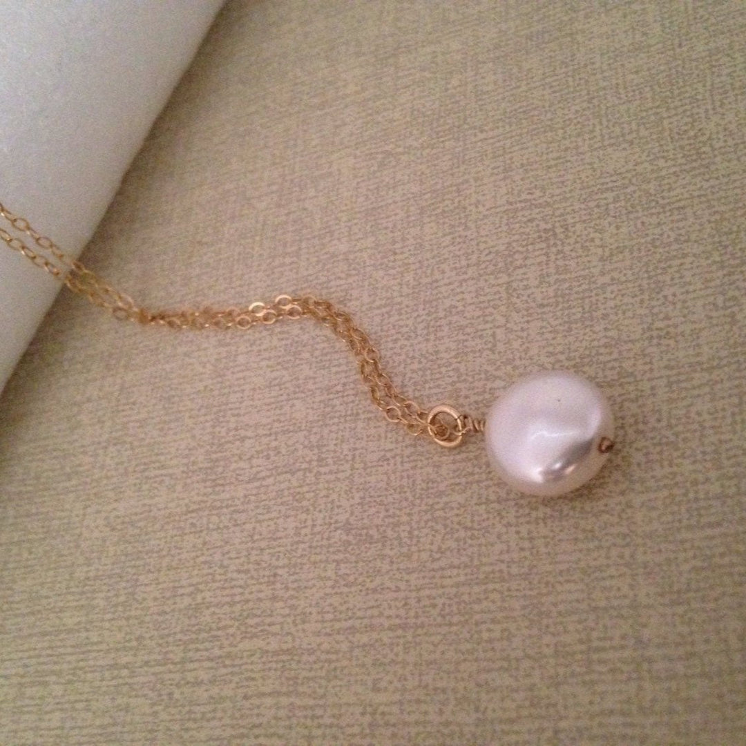 Coin Pearl Necklace